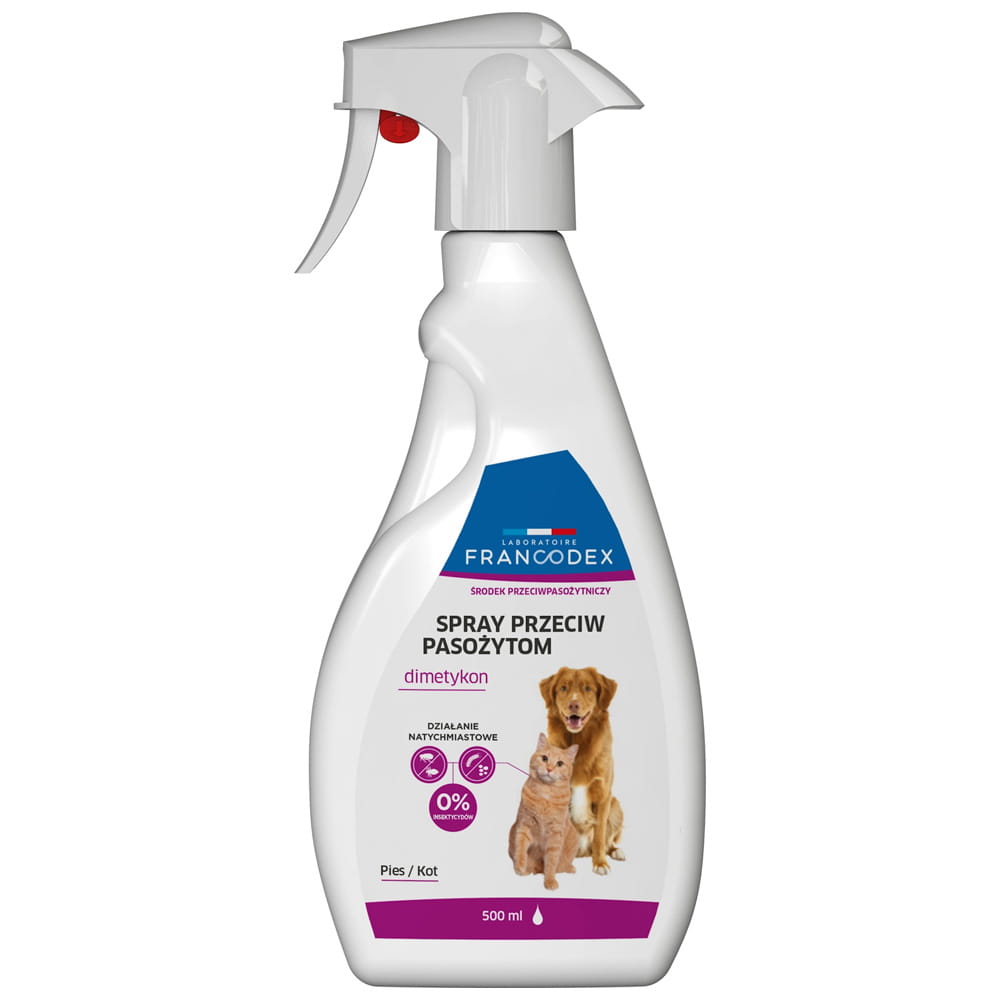 Francodex Spray Dla Psa i Kota Przeciw Pasożytom z Dimetykonem 500ml